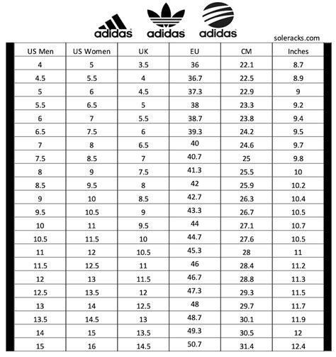 adidas schoen size|adidas men's shoes size chart.